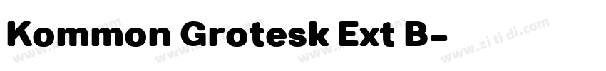 Kommon Grotesk Ext B字体转换